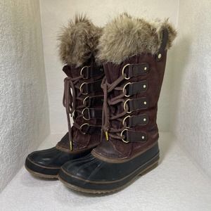 Sorel Joan of Artic suede snow boots Cattail size 8.5